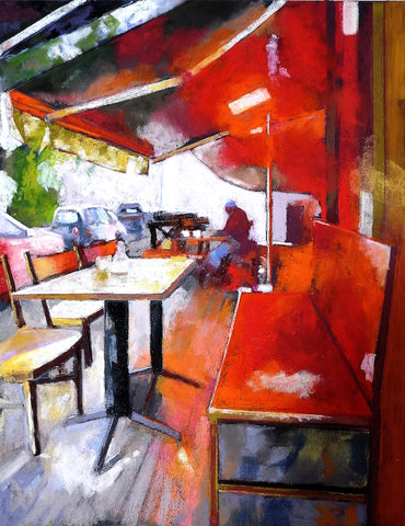 מוטי שובל | Motti Shoval, Dry pastel on paper, 65 by 50 cm