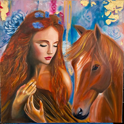 חופית גלב | Hofit Gelb, Oil on canvas, 80 by 80 cm