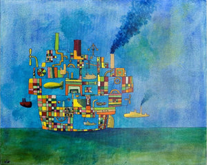 Shmuel Weiss - oil on canvas,  80 by 100 cm