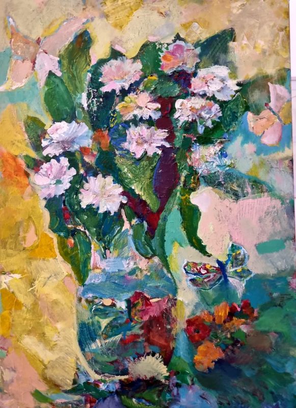 ילנה מקונוביטסקי |  Elena Makonovitsky, Acrylic on canvas, 70 by 50 cm