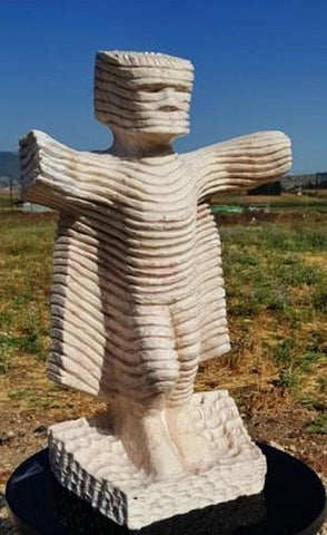 Iישעיהו (שעיה) הלפרין | Ishayaho Halperin, a stone from the Galilee, height 60 cm