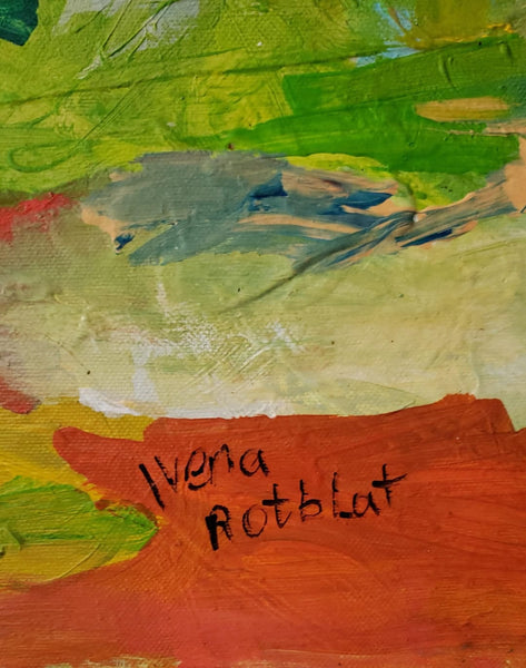 אמן לא ידוע, אקריליק על בד, 70 על 80 ס"מ, חתום