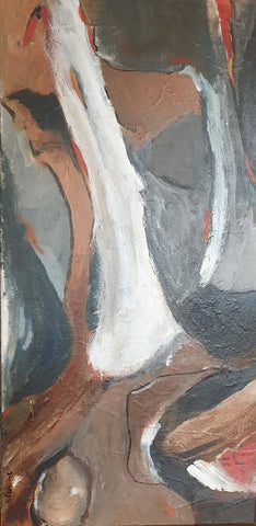 Sari Azulay, acrylic on canvas, 100 by 50 cm
