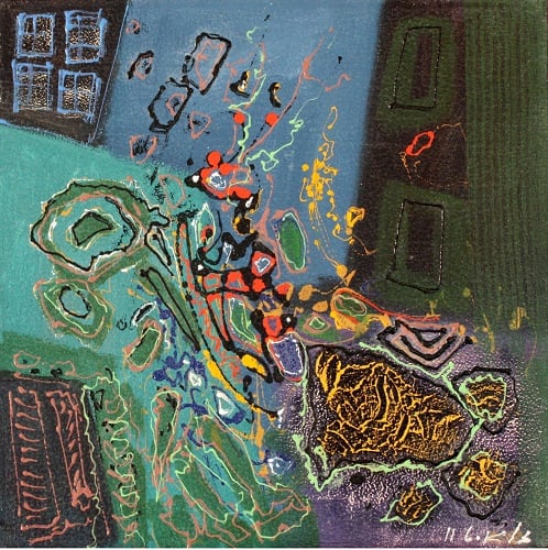 זלאיט נסים | Zalayet Nessim, acrylic on canvas, 50 by 50 cm