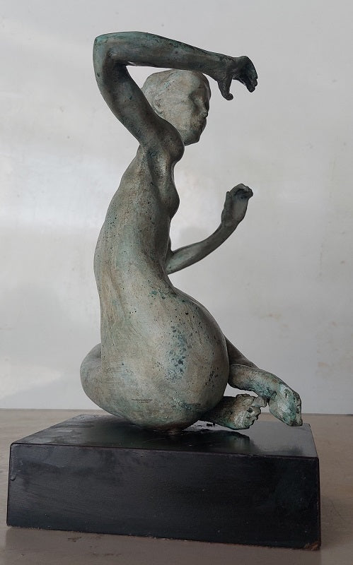 דניאל בהריר | Daniel Baharier,  Bronze statue, H. 23 cm