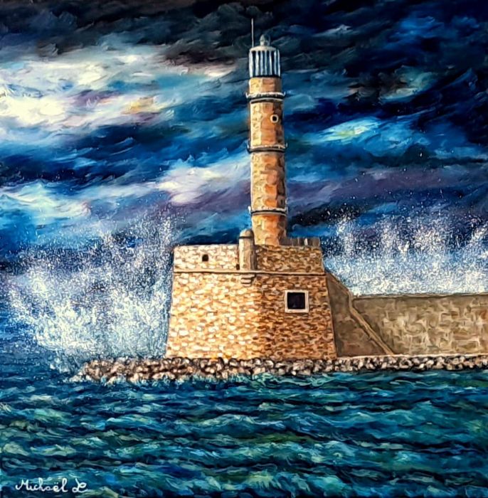 Michael Le Lann, oil on canvas, 50 by 50 cm
