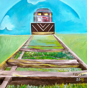 Patricia Sasson, Acrylic on canvas, 30 by 30 cm