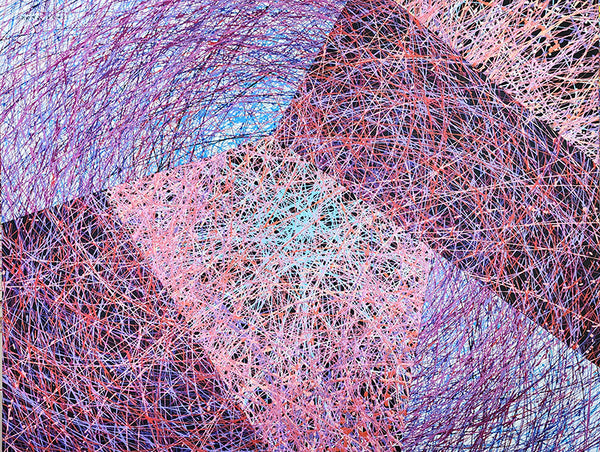 אדוארד אלמשי | Eduard Almashe,  Supercreel on canvas, 74 by 97 cm, sewn from several pieces