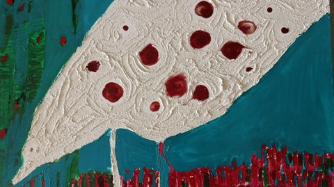 אורנה אוריין | Orna Oryan, Plaster, acrylic, industrial oil paint on canvas, 60 by 80 cm