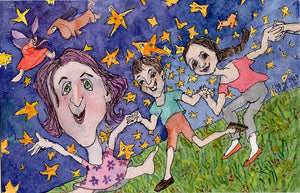 חוה אפשטיין | Chava Epstein, Aquarelle on paper, 14 by 21 cm