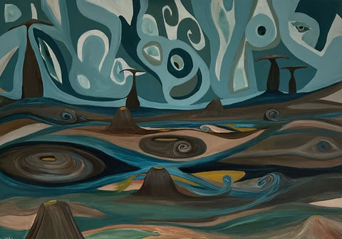 שני שטלריד | Shani Shtalryd, Acrilyc on canvas, 70 by 100 cm