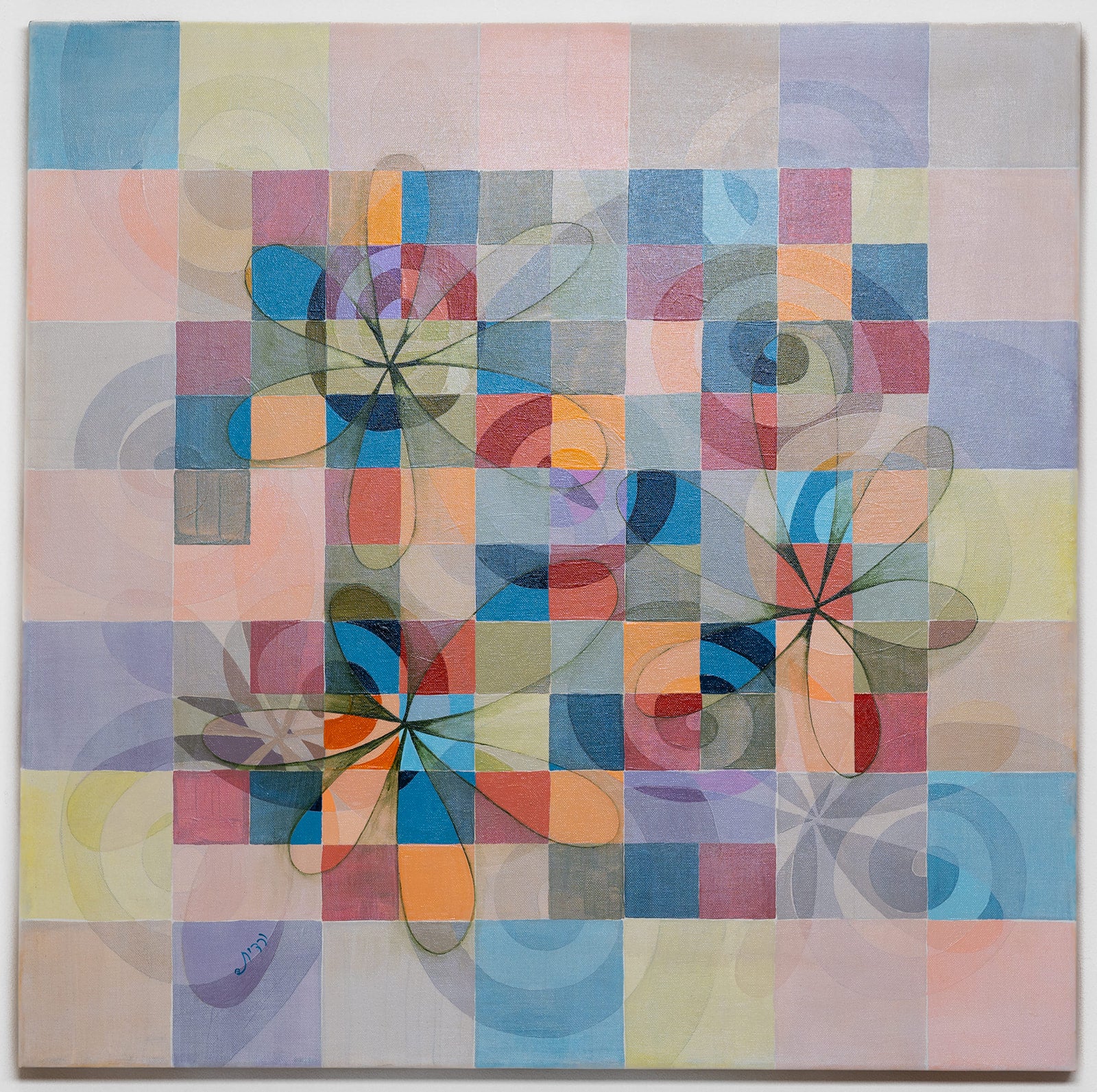 ורדית סמוך |  Vardit Samuch, Acrylic on canvas, 70 by 70 cm