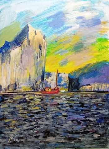 מאיר גליק |  Meir Glick, Acrylic on canvas, 60 by 50 cm