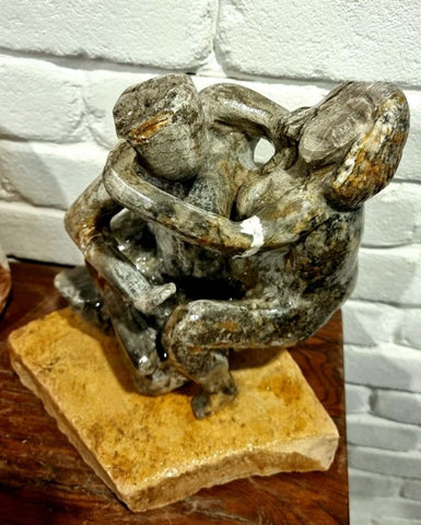 אלכס זויתן | Alex Zavitan - Marble, various types of stone, iron and brass, height: 30 cm
