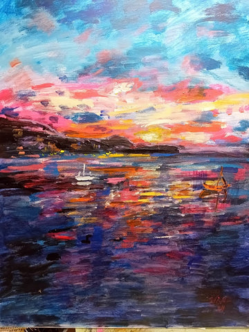 מאיר גליק |  Meir Glick, Acrylic on canvas, 60 by 50 cm