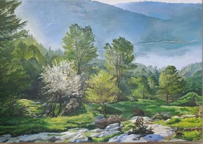 בלה מריאין  | Bella Meriin, Oil on canvas, 70 by 100 cm