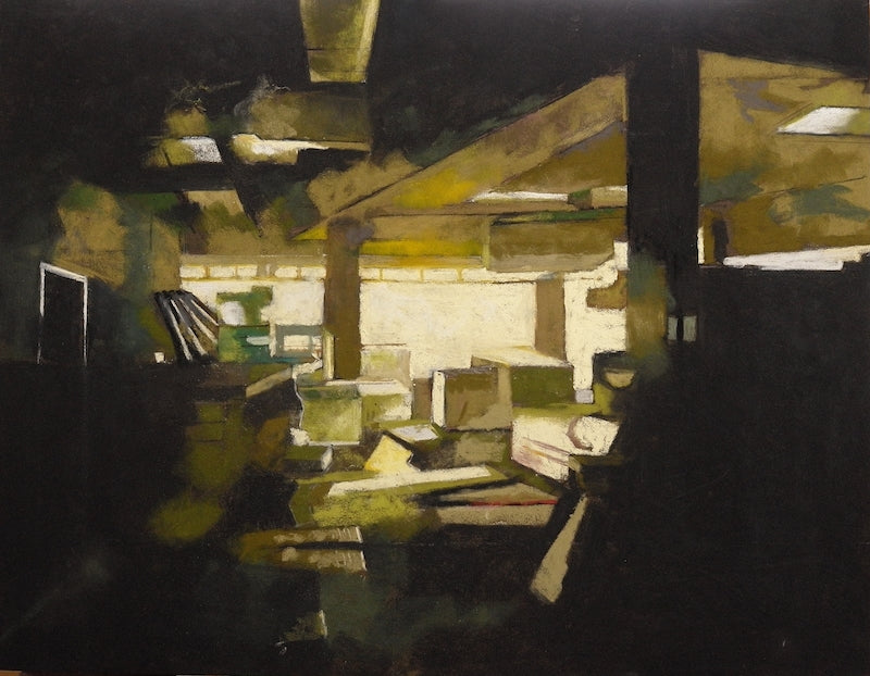מוטי שובל | Motti Shoval, Dry pastel on paper, 50 by 65 cm