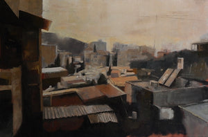 מוטי שובל | Motti Shoval, Oil on canvas, 80 by 120 cm