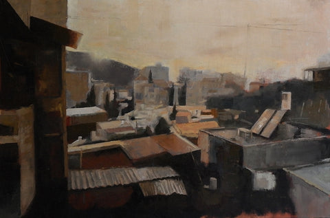 מוטי שובל | Motti Shoval, Oil on canvas, 80 by 120 cm