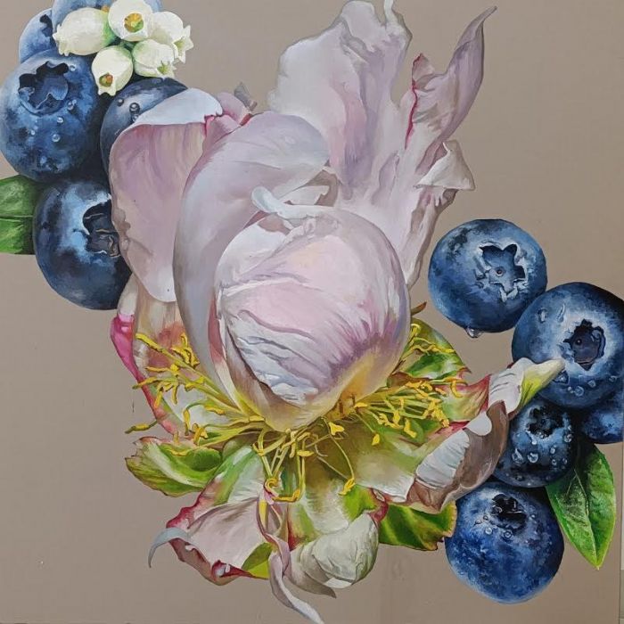 בלה מריאין  | Bella Meriin, Oil on canvas, 100 by 100 cm