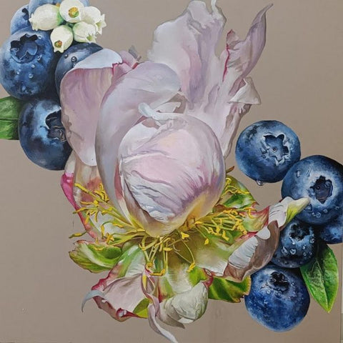 בלה מריאין  | Bella Meriin, Oil on canvas, 100 by 100 cm