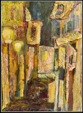 מרים סיגל- דרליך  | Miriam Sigal- Derlich, Acrylic, relief on canvas, 55 by 40 cm