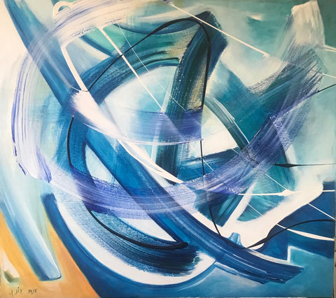 ענת תרשיש גונן | Anat Tarshish Gonen - Acrilyc on canvas, 70 by 88 cm