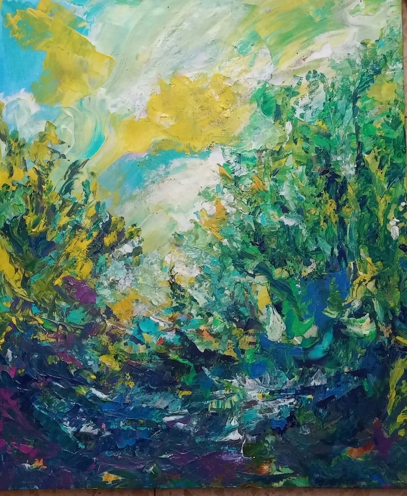 ילנה מקונוביטסקי |  Elena Makonovitsky, Acrylic on canvas, 60 by 50 cm