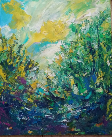 ילנה מקונוביטסקי |  Elena Makonovitsky, Acrylic on canvas, 60 by 50 cm
