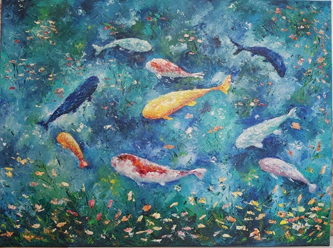 טטיאנה קרילובה  | Tatiana Krilova, oil on canvas, 60 by 80 cm