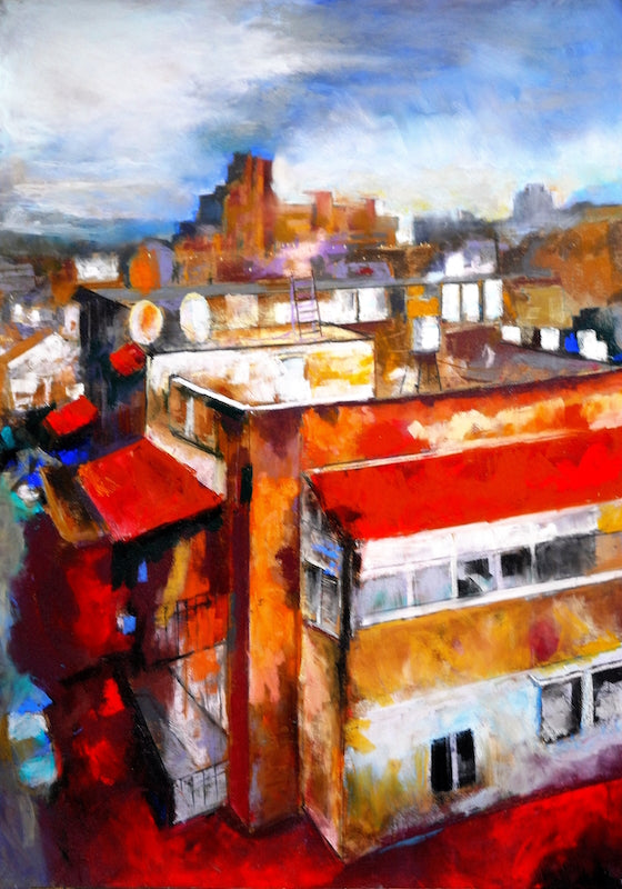 מוטי שובל | Motti Shoval, Dry pastel on paper 70 by 50 cm
