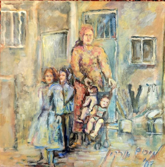 מרים סיגל- דרליך  | Miriam Sigal- Derlich,  Acrylic on canvas, 40 by 40 cm