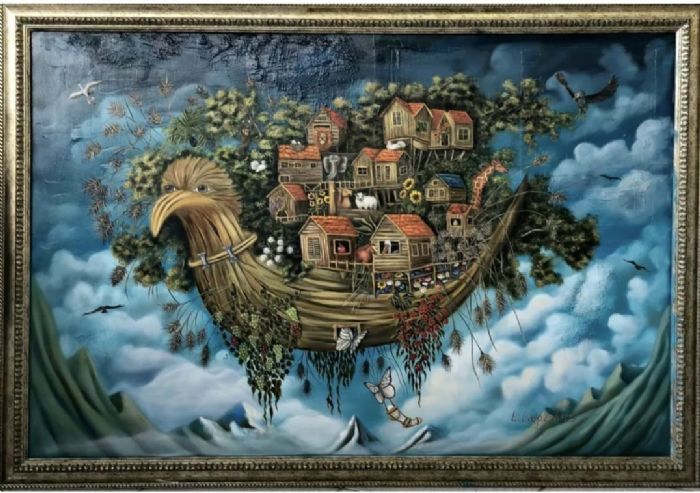 לאדה לפידוס | Lada Lapidus, Oil  on canvas, 80 by 120 cm