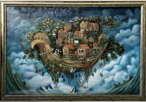 לאדה לפידוס | Lada Lapidus, Oil  on canvas, 80 by 120 cm