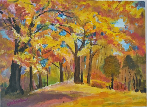 ילנה מקונוביטסקי |  Elena Makonovitsky, Acrylic on canvas 30 by 40 cm