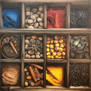 ג'ואנה טייב | Johanna Taieb, Oil on canvas, 57 by 57 cm