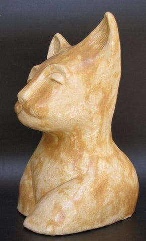 דוד גומא | David Gome, a clay sculpture with glaze, Height 29 cm