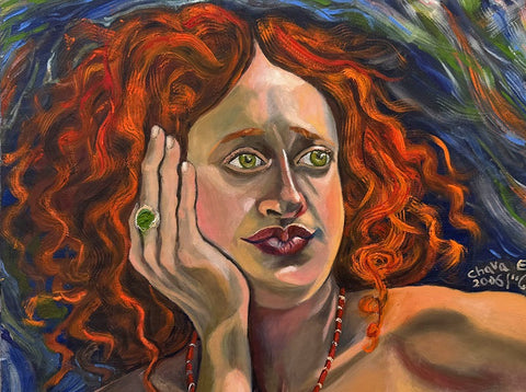 חוה אפשטיין | Chava Epstein, Oil on canvas, 40 by 50 cm