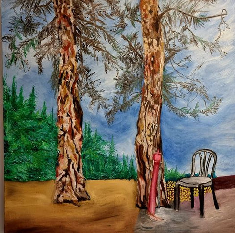 אלכס זויתן | Alex Zavitan -  Oil on canvas, 100 by 100 cm
