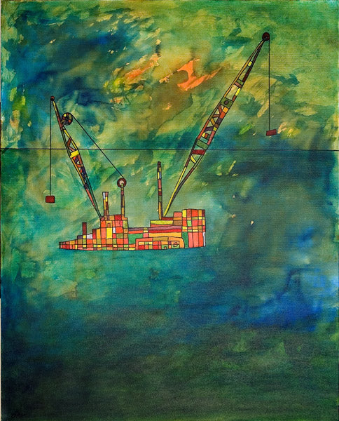 Shmuel Weiss - oil  on canvas,  100 by 80 cm