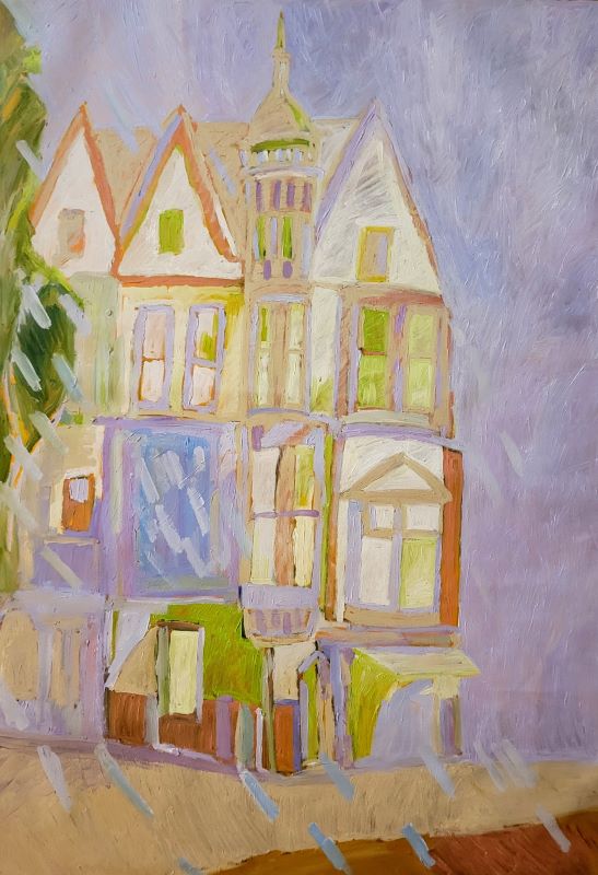 שמוליק סלמה | Slama shmuel, Oil on canvas unstretched, 90 by 80 cm