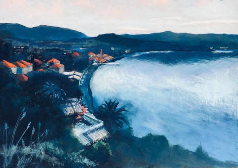 מוטי שובל | Motti Shoval, Dry pastel on paper 50 by 70 cm