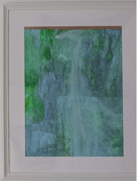 אורנה אוריין | Orna Oryan, Aquarelle on canvas, 42 by 29.7 cm, including frame: 48 by 38 cm