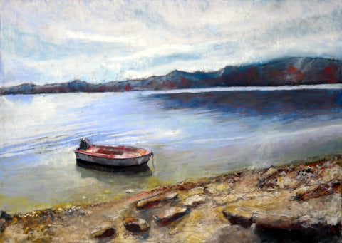 מוטי שובל | Motti Shoval, Dry pastel on paper 50 by 70 cm