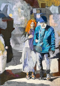 מוטי שובל | Motti Shoval, Dry pastel on paper 70 by 50 cm