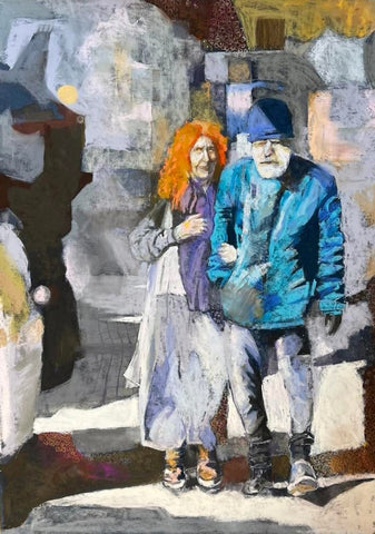 מוטי שובל | Motti Shoval, Dry pastel on paper 70 by 50 cm