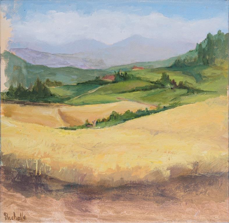 Rachelle Goldreich, oil on canvas, 38 by 38 cm