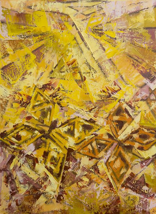 אליסה צ׳רקון דרוקמן  | Alisa Cherkun Drukman, Oil on canvas, 70 by 49.5 cm