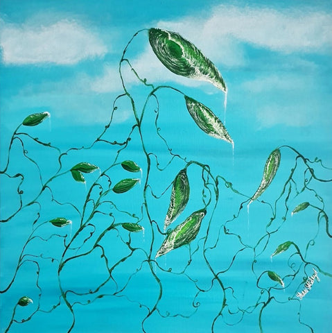 שני שטלריד | Shani Shtalryd, Acrilyc on canvas, 40 by 40 cm