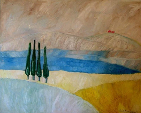 שמוליק סלמה | Slama shmuel, Oil canvas, 120 by 150 cm